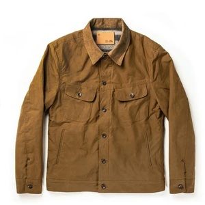 Lined Long Haul Jacket in Harvest Tan Dry Wax - 40